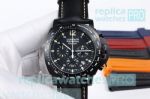 Fast Shipping Copy Panerai Luminor Daylight Black Dial Black Leather Strap Watch